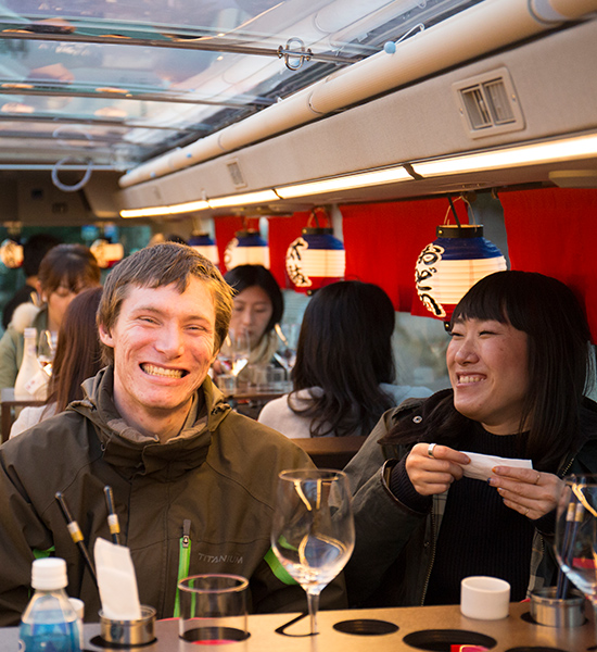 Sendai Pageant of Starlight onboard the Restaurant Bus & Shiogama presented by