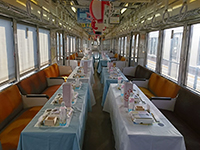 Enjoy the local food and drink aboard the chartered train